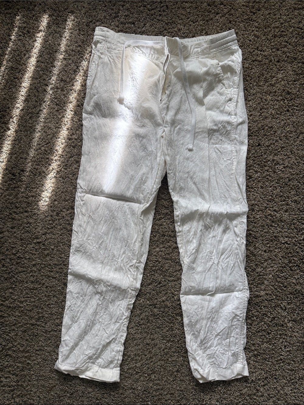 Men’s Panama Jack White 100% Linen Pants